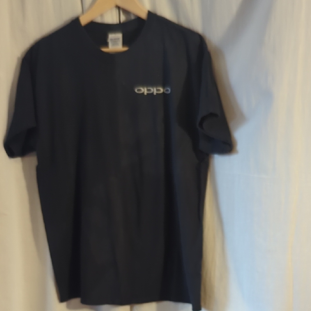 Oppo Black Short Sleeve Tee Casual Wear